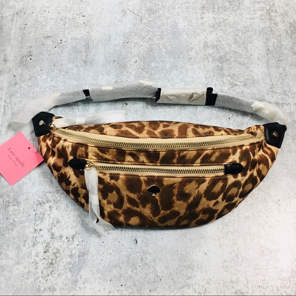 Kate Spade Taylor Leopard Large Belt Bag NWT - Picture 2 of 8